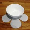 Daisy Placemat Set - Matt Latte 2 Placemats Standard 28cm