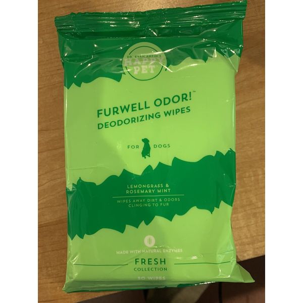 3x Happy Pet Furwell Odor Deodorizing Wipes For Dogs