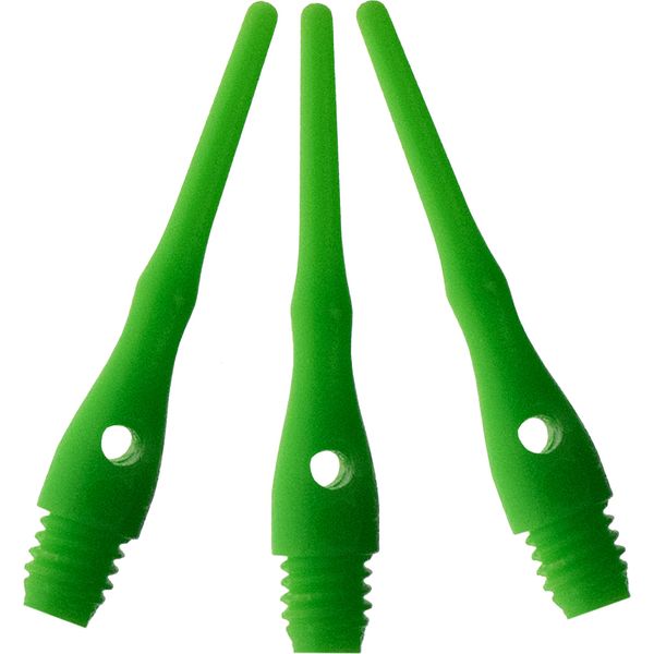 Viper Dart Accessory: Tufflex III 2BA Thread Soft Tip Dart Points, Neon Green, 1000 Pack