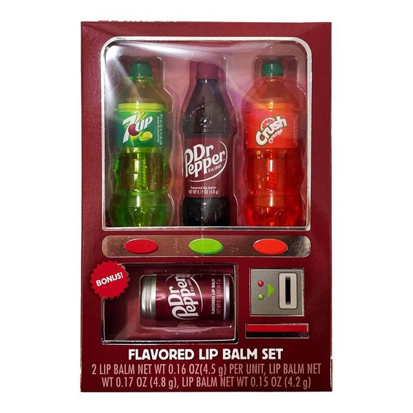 Centric Brands Soda Flavored Lip Balm 4-Piece Vending Machine Pack