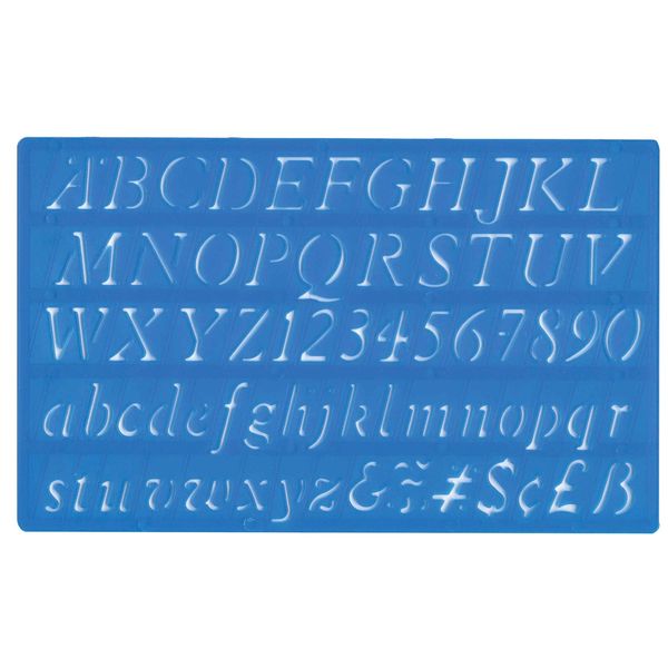Major Brushes 20 mm Italic Lettering Stencil