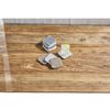Mud Pie Crochet Coaster Set, Gray, 4" x 4"