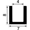 EUTRAS 2313 FP3006 / 10 m Frame Profile, Edge Protection, Black