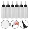 6pcs Applicator Bottle, Shampoo Bottle Hair Washing Bottle with Cover Hair Salon Squeeze Refillable Bottle for Hair Salon Coloring Dyeing