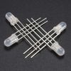 sourcing map 20PCS 5mm 3-Pin Dual Bi-Color Diffused Common Cathode LED Diode Light