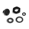Holley 34-7BK Black Needle & Seat adjusting nut & lock screw kit - black