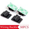 50Pcs Cable Clips Self-Adhesive Cord Wire Holder Management Organizer Clamp