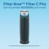FilterBros Filter C Carbon Compatible With GermGuardian FLT28CB4