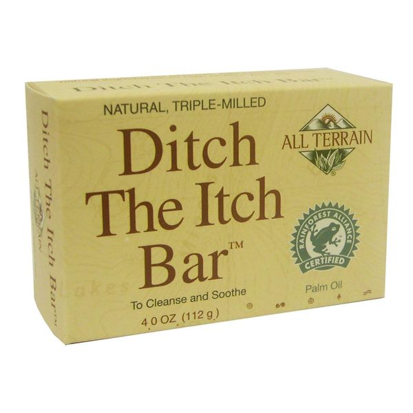 All Terrain Ditch The Itch Bar Soap, 4oz, to Cleanse & Soothe Itchy Irritated Skin (Pack of 2)