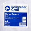 Computer Craft CCL1030 A4 Computer Craft Marble Paper - Grey (Pack of 100)