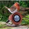 Solar Powered Robin Rock Light Auto Sensor Solar Garden Light Decoration 6-8 Hour Light Output