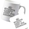 Flox Creative Ceramic Mug and Coaster Sprouts aren't Just for Christmas Both Sides