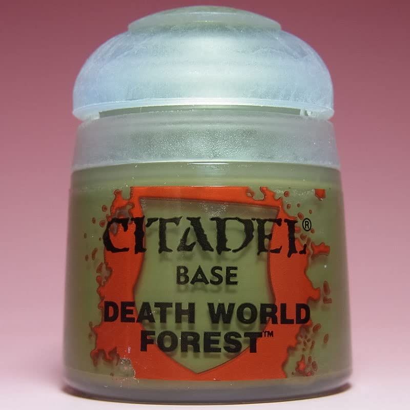 Citadel Base – Death World Forest – Peinture Acrylique Pour Figurines Warhammer – Base Coat Vert Forêt