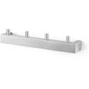 ZACK 40389 26.5 x 5 cm Linea Wall Mounted Towel Hook Rail