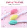 10 Pieces Lip Scrub Brush Silicone Exfoliating Colorful Lip Scrubber Double-Sided Soft Lip Brush for Lip Skin Smoothing Cleaning Lip Makeup Tools