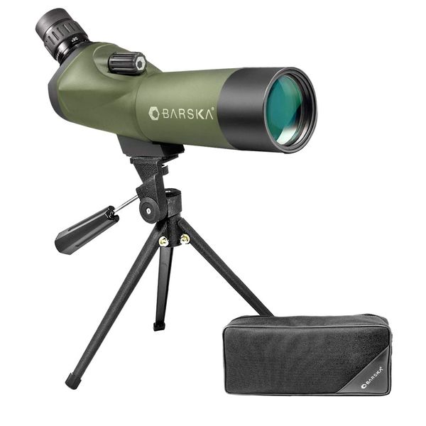 BARSKA Blackhawk 18-36x50 Waterproof Angled Spotting Scope w/ Tripod & Soft Carry Case