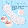 Meidlan Heel Pads, Prevents Scruffs, Heel Removal, Heel Cushion, Silicone, Anti-Slip, Protective Sheet, Double-Sided Tape, For Shoe Use, Size Adjustment, Unisex, 4 Pieces