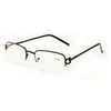V.W.E. Rectangular Half Rim Metal Reading Glasses With Anti-reflective AR Coating (Black, 1.50)