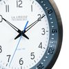 404-54667 La Crosse Technology 10" Metal Frame Atomic Analog Wall Clock