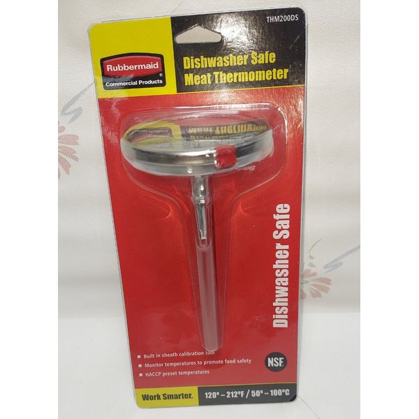 Rubbermaid Commercial  Dishwasher-Safe Meat Thermometer THM200DS New