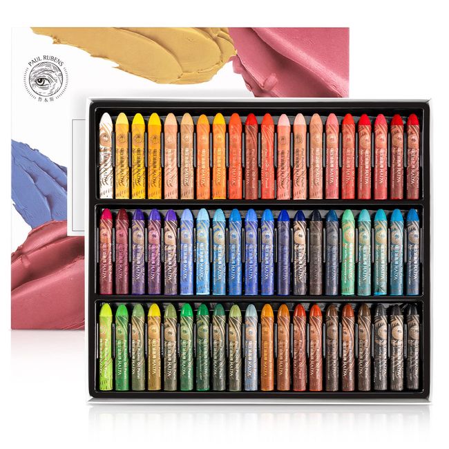 Paul Rubens Oil Pastel, 60 Colors Artist Soft Oil Pastel Vivid and Creamy, Art Supplies for Artists, Beginners, Students, Kids Art Paint Drawing