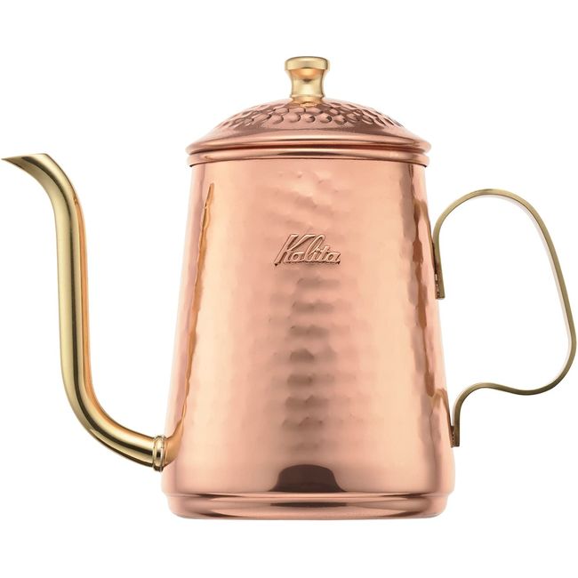 Kalita #52260 Pour-Over Coffee Pot, Copper, 20.3 fl oz (600 ml)