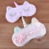 Frcolor Eye Mask, Light Blocking, Eye Patch, Lightweight, Sleep Goods, Cute, Unicorn Sleep Cover, Soft, No Pressure, Comfortable Sleep Goods, For Travel, Napping, Adults and Children, Set of 4