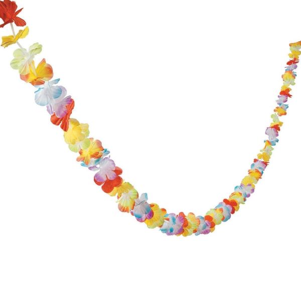 Fun Express Hawaiian Flower Lei Garland Set, 9'