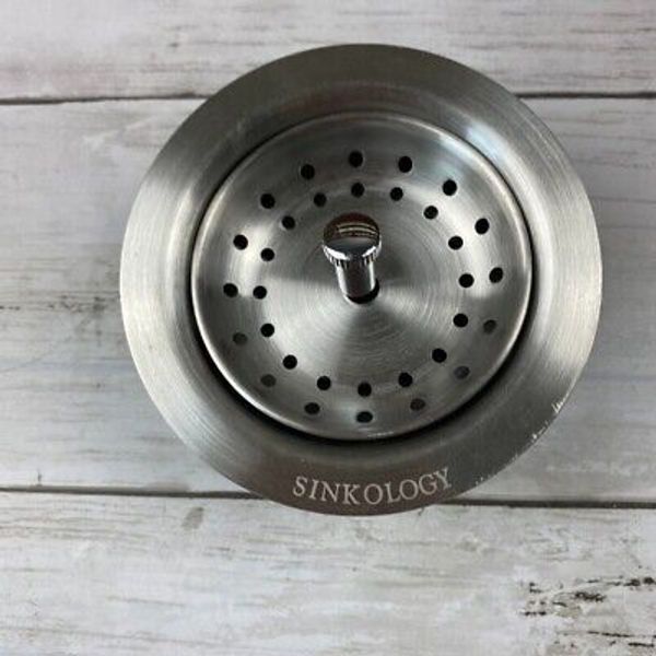 Sinkology Kitchen Sink Strainer Drain Silver