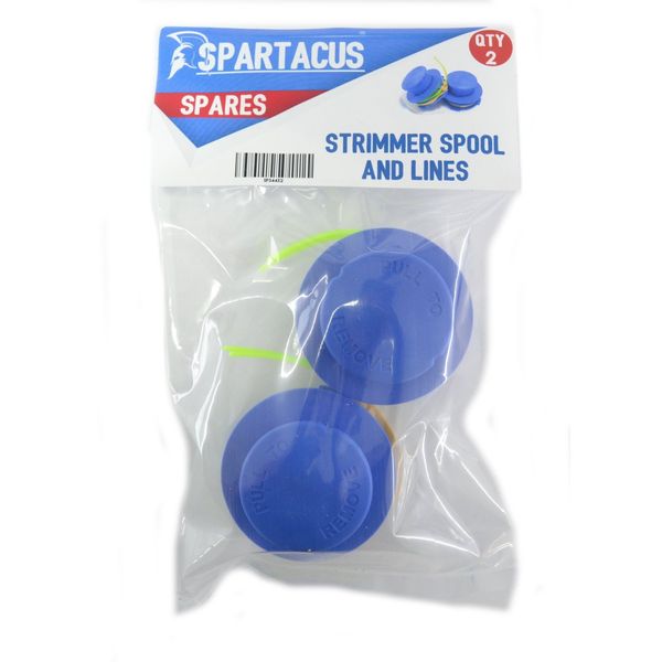 Spartacus 2x Garden Strimmer Trimmer Spool & Line Fits Snapper Green S17DE