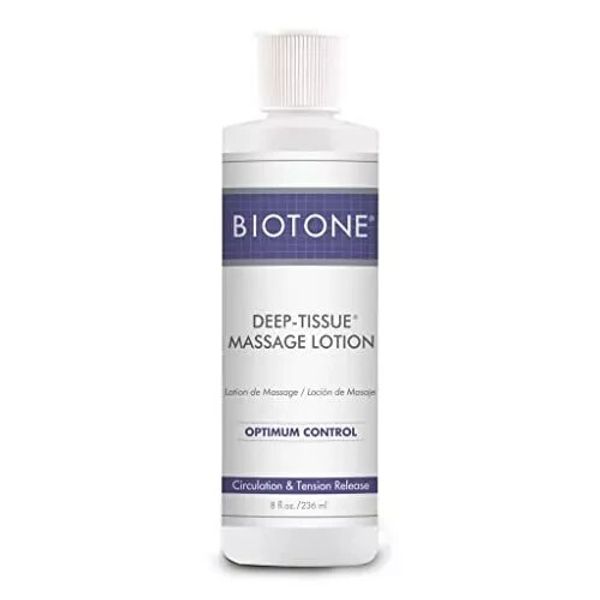 BIOTONE Deep Tissue Massage Lotion Rich Texture Lasting Glide Use for Swedish...