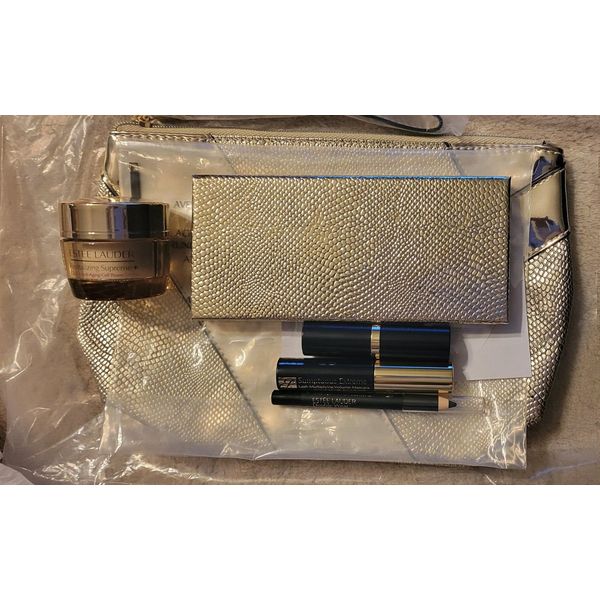 Estée Lauder 6pc Set Supreme+ Mascara Pure Color Palette Lipstick Pink Parfait