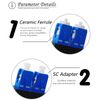 Fiber Optic Loopback Cable, SC/UPC Cable LC Fiber Loopback Tester Connector, Single Mode (9/125μm)