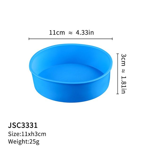 3 Piece Cake Pan In 4/ 7 /9 Round Non-stick Baking Pan 11cm