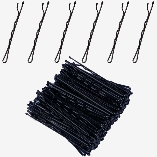 Haarnadeln Bobby pins Haarnadeln Metal Hair pin Girls Hair Accessories Bun Pins 50Pcs Ideal für alle Haartypen (Straight-Black)