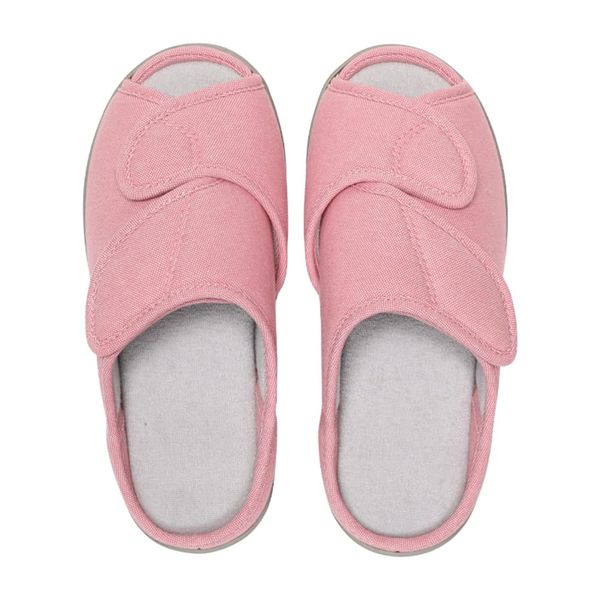 Sanaris Indoor Shoes, Slippers, Room Shoes, Nursing Shoes, Rehabilitation Shoes, Anti-Slip, Indoor and Outdoor Shoes, Rehabilitation Shoes, Slip-On, Nursing Shoes, Elderly Shoes, Slippers, Slippers, pink B