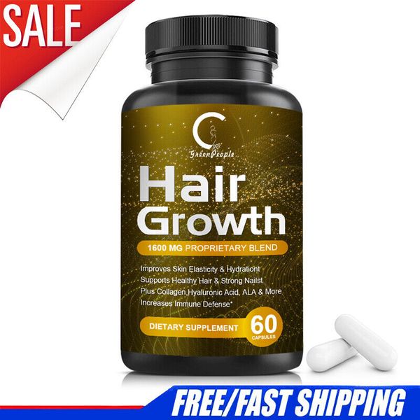 Advanced Anti Hair Loss Capsules DHT Blocker Fast Hair Growth Vitamins Caps