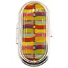 Vintage Clip-on Round Lipstick Case With Mirror (Rainbow Bend)