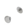 Buckleguy.com Chicago Screws, Flat Cap, Nickel Matte, Solid Brass-LL (50 per bag), Multiple Sizes