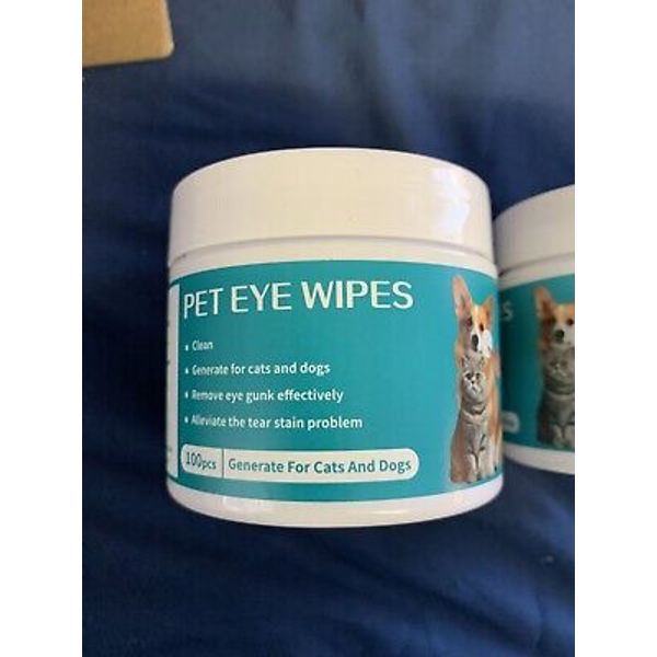 Sealed,Pet Eye Wipes Tear Stain Removal Cleaning Wet Wipes Cat Eye Cleansing Pad