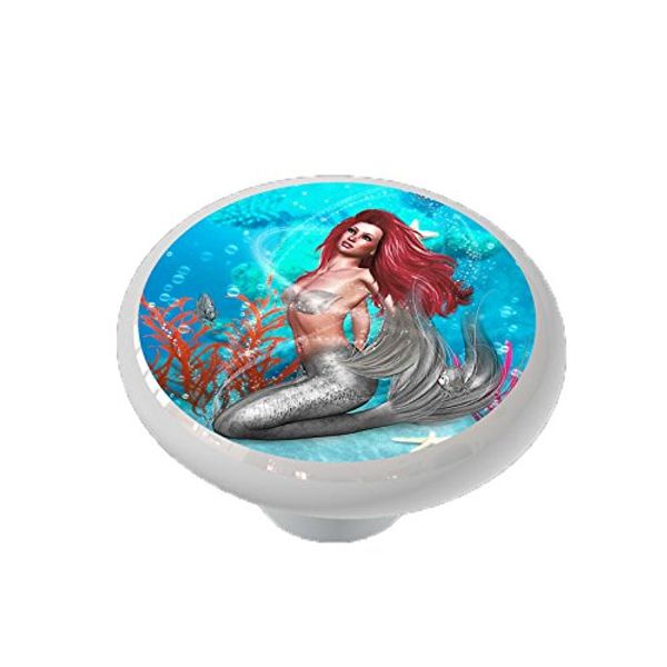 Gotham Decor Magic Mermaid Ceramic Drawer Knob