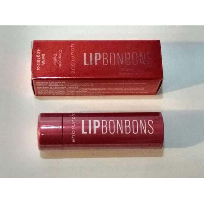 YOUNIQUE LIP BONBONS TINTED BALM CHOCOLATE TRUFFLE .015 OZ NEW IN BOX FREE SHIP