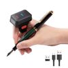 Tera Pro Extreme Performance 1D 2D QR Wireless Ring Barcode Scanner with Bluetooth, Extra Fast Scanning Speed Ultra High Resolution Mini Wearable Finger Bar Code Reader Model HW0010