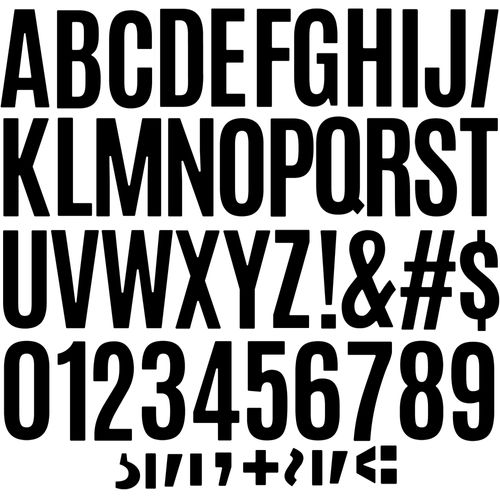 220 PCS Large Letter Stickers 6 Inch Alphabet Numbers Bulletin Board Letters,Self Adhesive Waterproof Vinyl Stick On Letter Stickers for Poster Board Mailbox Classroom Business Decor (Black, 6 Inch)