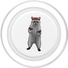 Racoon Bodybuilder Dumbbells Bodybuilding PopSockets PopGrip for MagSafe
