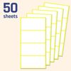 200 Pack, 80 x 40 mm - Large Sticky Labels Stickers, Matte White