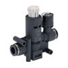Pisco RVUMP4-4 Regulator, Push Lock Type, Union with Pressure Gauge