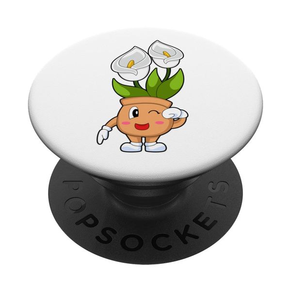 Plant pot Lily Flower PopSockets Standard PopGrip