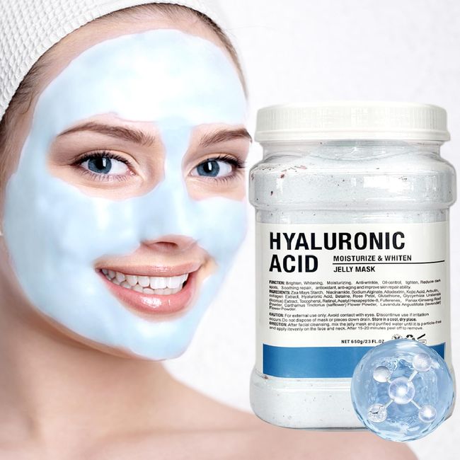 Fokiabin Gelee-Maske für professionelle Gesichtsbehandlungen – professionelle Hyaluronsäure-Masken, aufhellend und feuchtigkeitsspendend（Hyaluronic Acid）