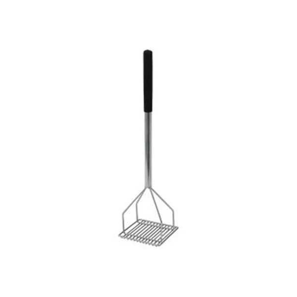 Winco 5.25-Inch by 24-Inch Square Potato Masher, Poly Propylene Handle